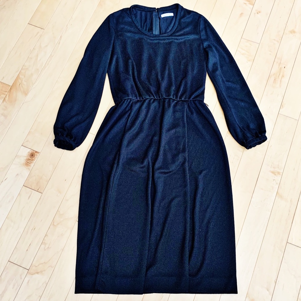 Vintage 60s Saks Fifth Avenue Anjac Wool Dress